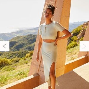 Free People Vivienne Sweater Set - S - Color Limestone